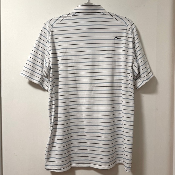 KJUS Polo Shirt Comfort Fit UPF50+ Golf Performance Striped Short Sleeve Small - Picture 6 of 8